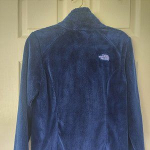 North Face fleece - royal blue - women's zip up fleece - small